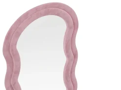 Espelho orgânico em veludo C65 x A170 cm cor-de-rosa - AYANI