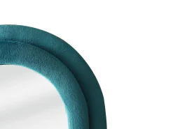 Espelho orgânico em veludo, L. 60 x A. 160 cm, Azul, LINOA