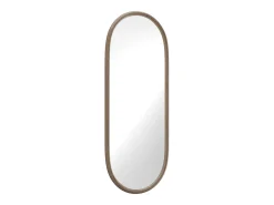 Espelho oval em seringueira, L. 50 x A. 120 cm, Natural, SHAXI