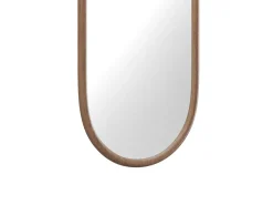 Espelho oval em seringueira, L. 50 x A. 120 cm, Natural, SHAXI