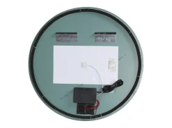 Espelho parede casa de banho oval sem molduras, LEDs, opção antiembaciamento D90 cm, DALMA