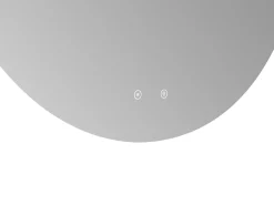 Espelho parede casa de banho oval sem contornos LEDs opção anti vapor de água D60 cm DALMA