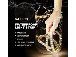 Espelho redondo LED para banheiro dourado com 3 cores reguláveis antiembaçante 60x60cm