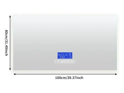 Espelho redondo para banheiro 80x100 cm - LED, Bluetooth, temperatura, desembaçador, iluminação, toque, 6 configurações