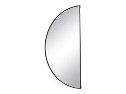Espelho semicírculo design em meal C.50 x A.100 cm preto - GAVRA