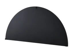 Espelho semicírculo design em meal C.50 x A.100 cm preto - GAVRA