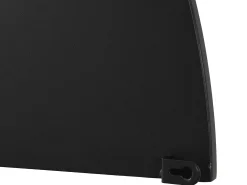 Espelho semicírculo design em meal C.50 x A.100 cm preto - GAVRA