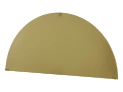 Espelho semicírculo design em metal C.50 x A.100 cm dourado - GAVRA