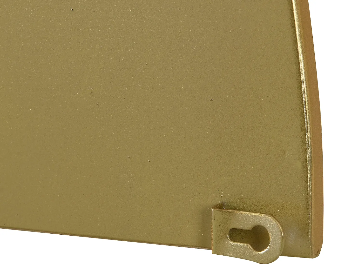 Espelho semicírculo design em metal C.50 x A.100 cm dourado - GAVRA