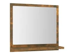 Espelho WC 40x10,5x37 cm derivados de madeira carvalho fumado