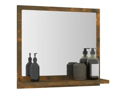Espelho WC 40x10,5x37 cm derivados de madeira carvalho fumado