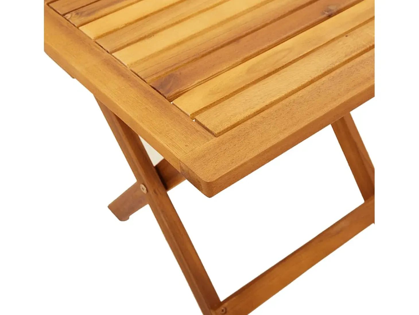 Espreguiçadeira com mesa madeira de acácia maciça/tecido preto