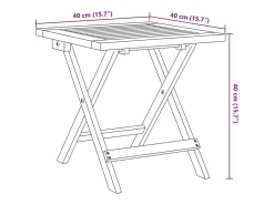 Espreguiçadeira com mesa madeira de acácia maciça/tecido preto