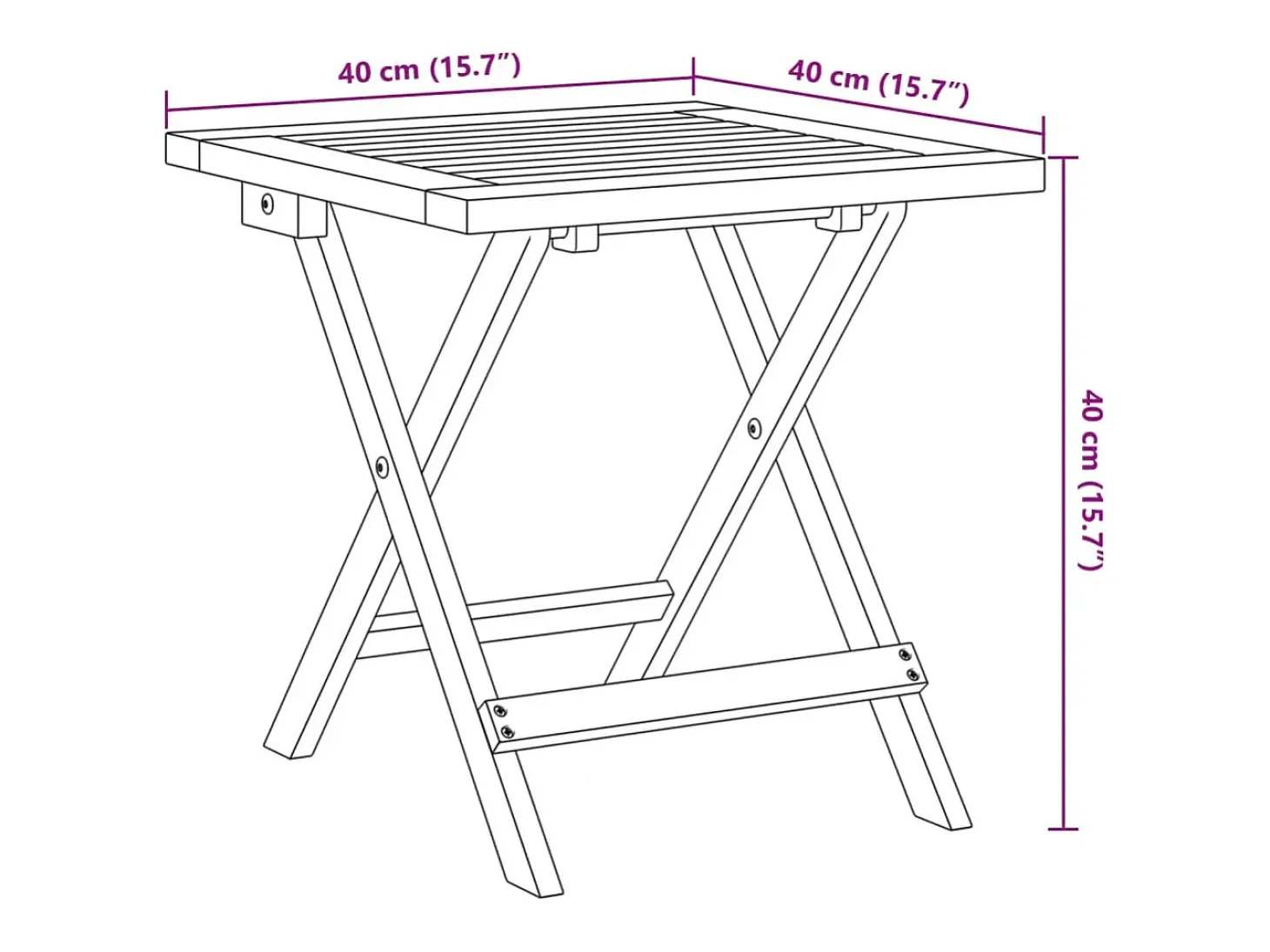 Espreguiçadeira com mesa madeira de acácia maciça/tecido preto
