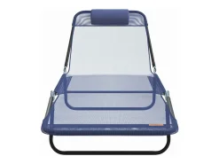 Espreguiçadeira dobrável 2 pcs Azul Marinho 182 x 55 x 85,5 cm
