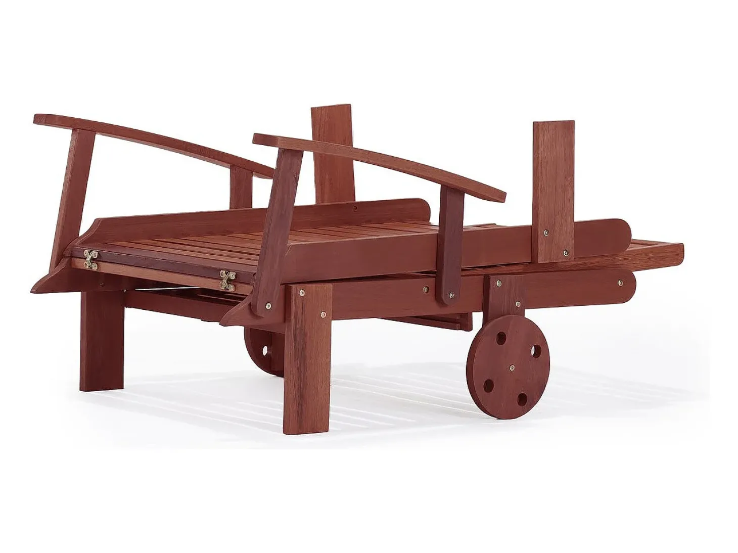 Espreguiçadeira dobrável de madeira "Tokyo" - Mahogany - Marrom acajú - Lote de 2