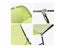 Espreguiçadeira dobrável Verde 182 x 55 x 85,5 cm Textilene