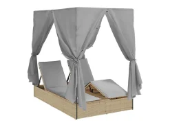 Espreguiçadeira Dupla Cinzeto 205 x 129 x 200 cm vime PE