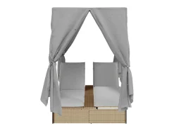 Espreguiçadeira Dupla Cinzeto 205 x 129 x 200 cm vime PE