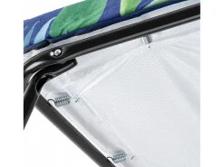 Espreguiçadeira KADAX, Espreguiçadeira dobrável com 5 modos de ajuste, Cama dobrável com estofamento, Espreguiçadeira de três pernas com capacidade de carga de até