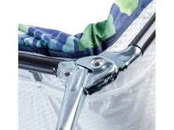 Espreguiçadeira KADAX, Espreguiçadeira dobrável com 5 modos de ajuste, Cama dobrável com estofamento, Espreguiçadeira de três pernas com capacidade de carga de até