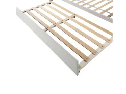 Espreguiçadeira 90x200cm com LED + cama de gavetão 90x190cm - estofada em tecido veludo - Bege (colchão não incluído)