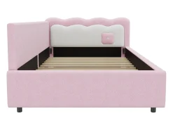 Espreguiçadeira 90x200cm com LED e base de ripas - Rosa