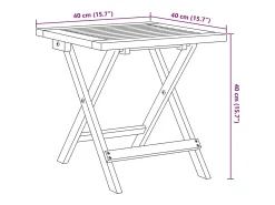 Espreguiçadeiras 2 pcs c/ mesa madeira de acácia maciça preto