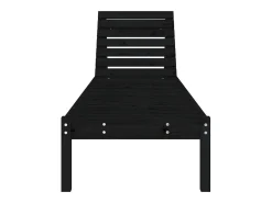 Espreguiçadeiras 2 pcs 199,5x60x74 cm pinho maciço preto