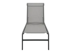 Espreguiçadeiras com mesa 2 pcs textilene e aço