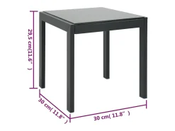 Espreguiçadeiras com mesa 2 pcs textilene e aço