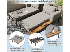 Espreguiçadeiras de exterior, camas de casal, sofás de terraço, cadeiras de praia duplas