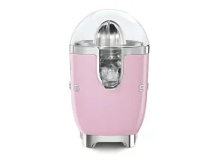 Espremedor de Citrinos SMEG 70W Rosa Retrô Anos 50 com Cone Inox Reversível e Bico Antigotejamento