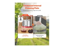 Espremedor de Fruta SucceBuy Prensa Manual de Fruta de 1,5 L em Aço Inoxidável para Vinho Caseiro.