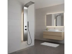 Essegun Painel de duche termostático cinzento metálico Essebagno