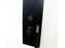 Essekadra painel de duche mecânico preto Essebagno