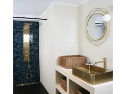 Essekadra painel de duche mecânico ouro escovado Essebagno