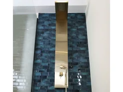 Essekadra painel de duche mecânico ouro escovado Essebagno