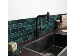 Essemano misturador para lava-loiça com chuveiro extraível preto Essebagno