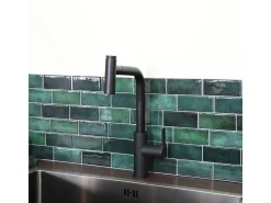 Essemano misturador para lava-loiça com chuveiro extraível preto Essebagno