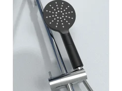 Essesmart coluna de duche sem misturador cromada e preta Essebagno