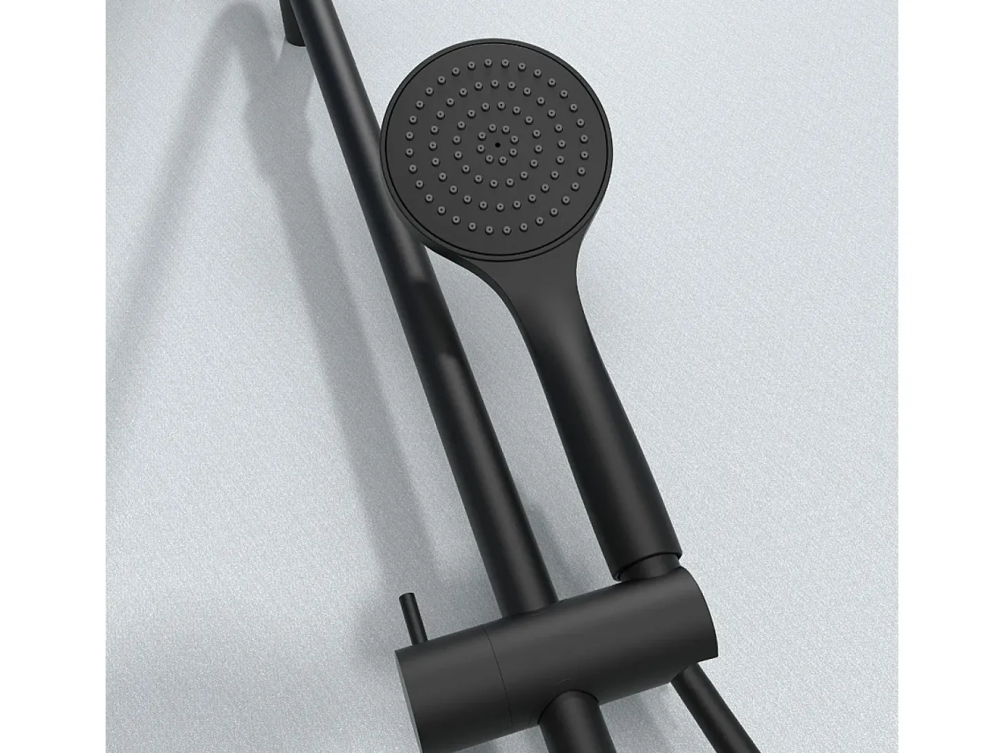 Essesmart coluna de duche sem misturador preta Essebagno