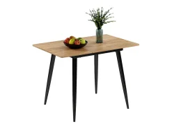 Esstisch carvalho preto/dourado 80x70x75 beaver