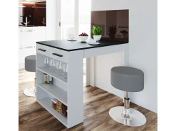 Esstisch-Set antracite/branco 67x100x77.5 repose