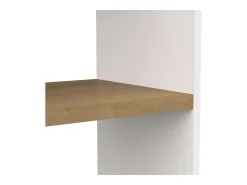 Estante alta Access Hamilton Carvalho/Branco 76x183x33 cm
