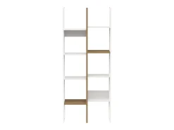 Estante alta Access Hamilton Carvalho/Branco 76x183x33 cm