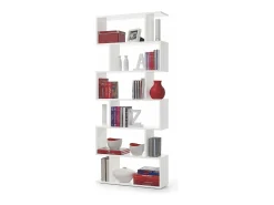 Estante alta Athena 80x192x24 cm Sala de jantar/corredor Decoração branca