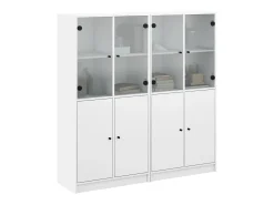 Estante c/ portas 136x37x142 cm derivados de madeira branco