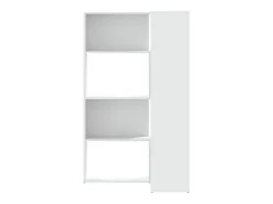 Estante canto 4 prateleiras 85x85x140 cm deriv. madeira branco