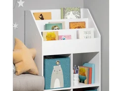 Estante de livros branco 72x31.2x114.2 luigi